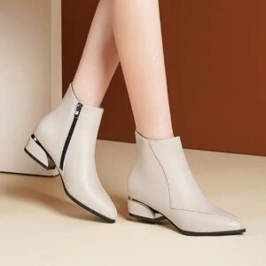 Women's Metal Heel Ankle Boots